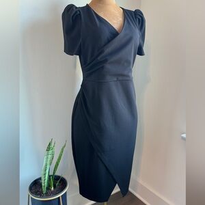 Express Classic Black Midi Dress